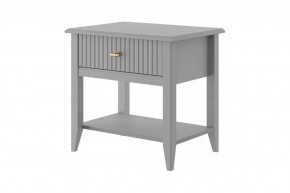 Тумба 1 ящик Никеа Серый шифер/Лак Антрацит в Пыть-Яхе - pyt-yah.mebel-tymen.ru | фото