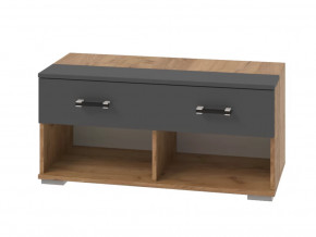 Тумба без подушки Бостон Секция-8 Дуб Вотан/Антрацит в Пыть-Яхе - pyt-yah.mebel-tymen.ru | фото