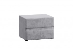 Тумба прикроватная Эстер в обивке велюр Onix 13 серый в Пыть-Яхе - pyt-yah.mebel-tymen.ru | фото
