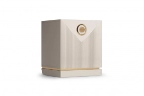 Тумба прикроватная левая "Капри" Сатин/Сатин в Пыть-Яхе - pyt-yah.mebel-tymen.ru | фото