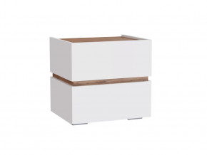 Тумба прикроватная  МС Аркон Белый/Дуб Вотан в Пыть-Яхе - pyt-yah.mebel-tymen.ru | фото