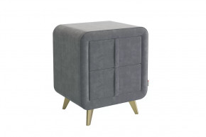 Тумба прикроватная Софи 2 графит (велюр) в Пыть-Яхе - pyt-yah.mebel-tymen.ru | фото