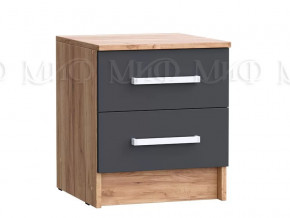 Тумба с 2мя ящиками 2 шт Мартина ЛДСП Графит, Дуб крафт в Пыть-Яхе - pyt-yah.mebel-tymen.ru | фото