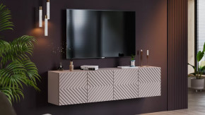 Тумба ТВ Танго Глиняно серый/Холст Латте в Пыть-Яхе - pyt-yah.mebel-tymen.ru | фото