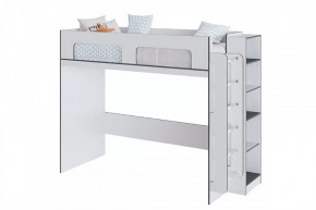 ТЭББИ Кровать-чердак (сп/м 900*2000мм), Белый-Графит серый (ЛАМЕЛИ) в Пыть-Яхе - pyt-yah.mebel-tymen.ru | фото