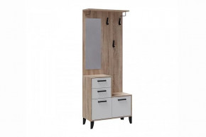 ВИТРА Центральная секция (ш800*г340*в2000мм), ЛДСП Дуб сонома/ ЛДСП Белый в Пыть-Яхе - pyt-yah.mebel-tymen.ru | фото