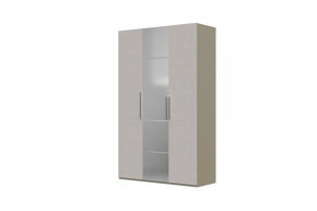Вива Шкаф распашной ШР-3 1 зеркало Латте/Текстиль в Пыть-Яхе - pyt-yah.mebel-tymen.ru | фото